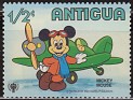 Antigua and Barbuda 1980 Walt Disney 1/2 ¢ Multicolor Scott 562. Antigua 1980 Scott 562 Walt Disney Avion. Subida por susofe